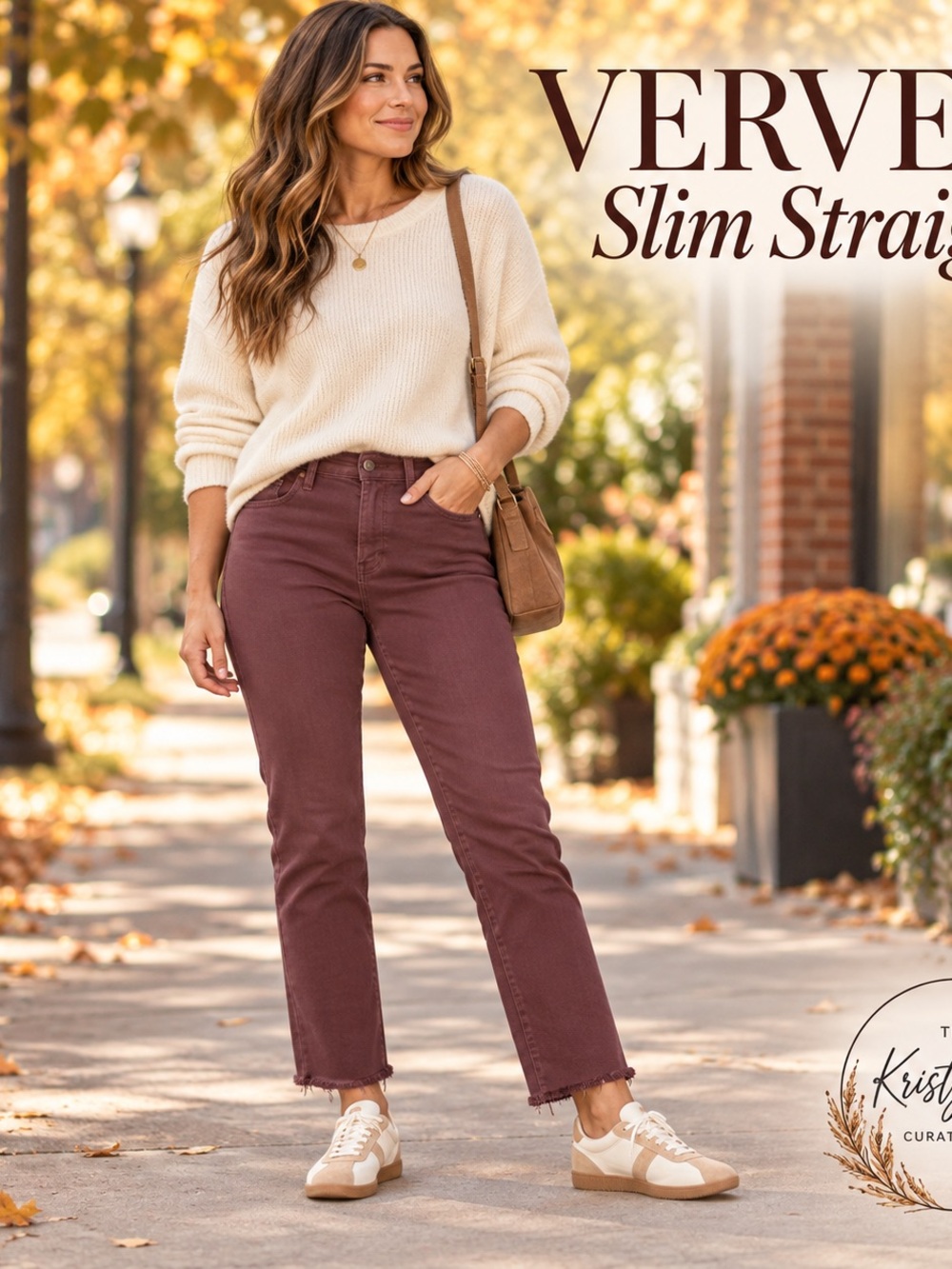 Vervet High Rise Slim Straight Crop Jeans Mauve Size 29 V3419